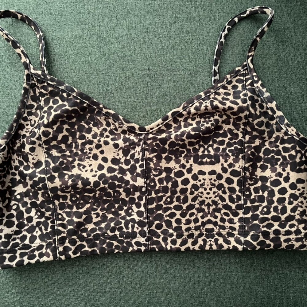 Live the Process Corset Bra in Leopard